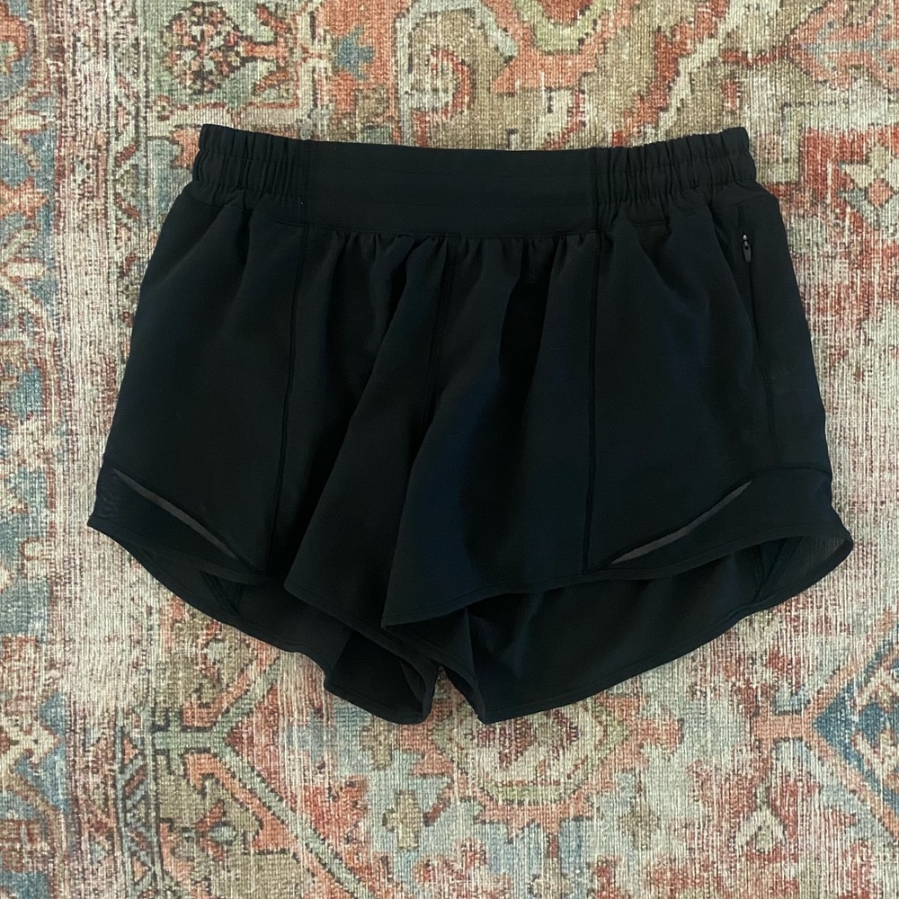 brand new black lulu shorts! perfect condition! worn once!